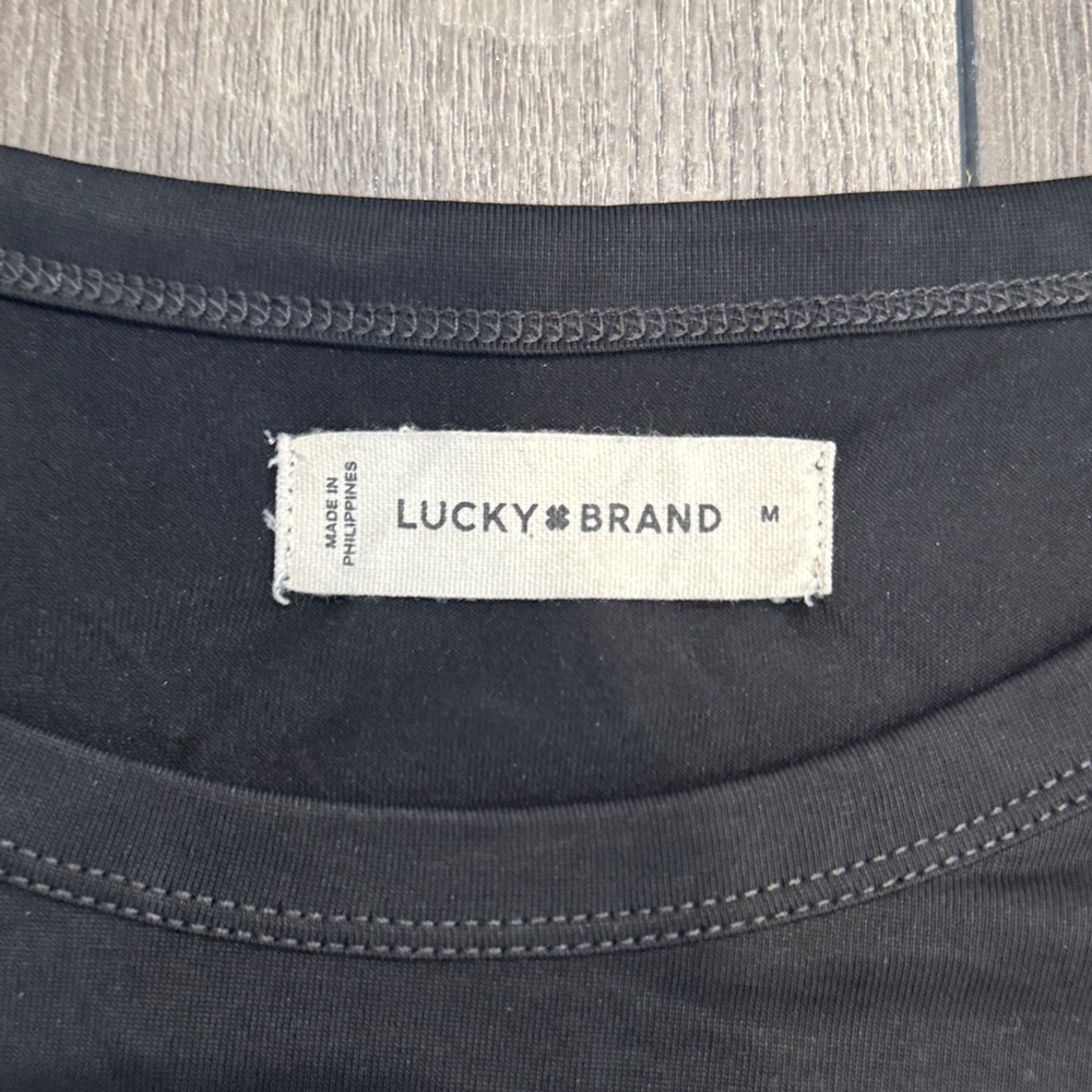 Lucky Brand Black Short Sleeve Tee - Picture 2 of 4